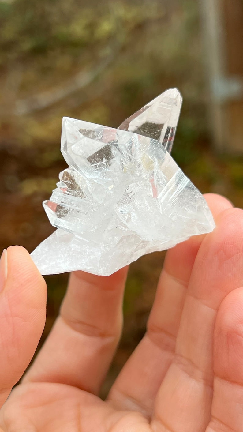 Cross Twin Lemurian Quartz, Arkansas, USA