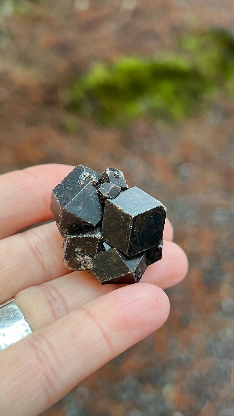 Andradite Garnet var. Melanite, Black Garnet, 31g Mali