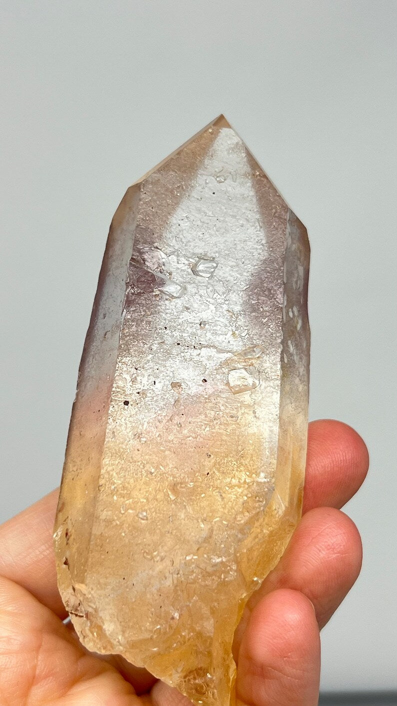 Pink Lemurian Golden Healer Quartz, Brazil