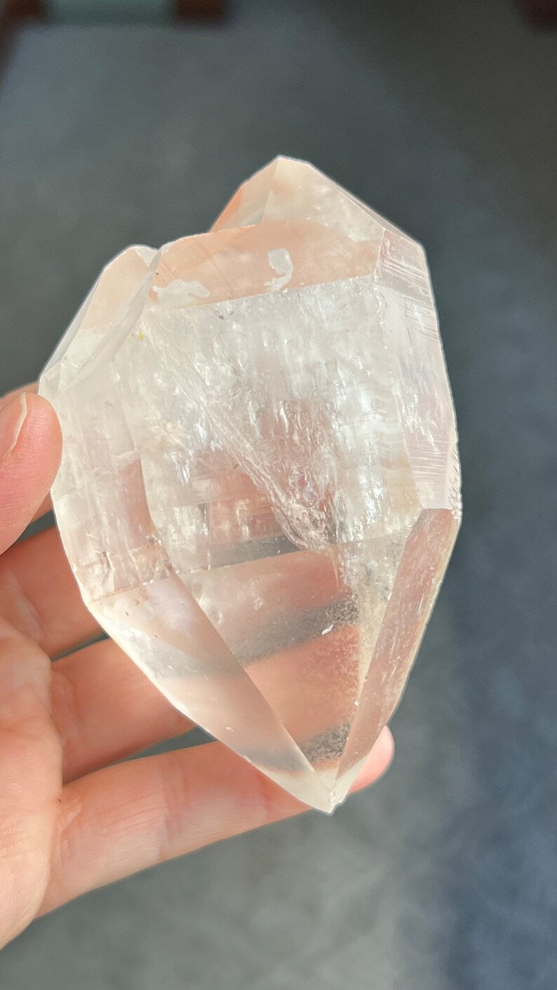 Prismatic Pink Lemurian DT Quartz