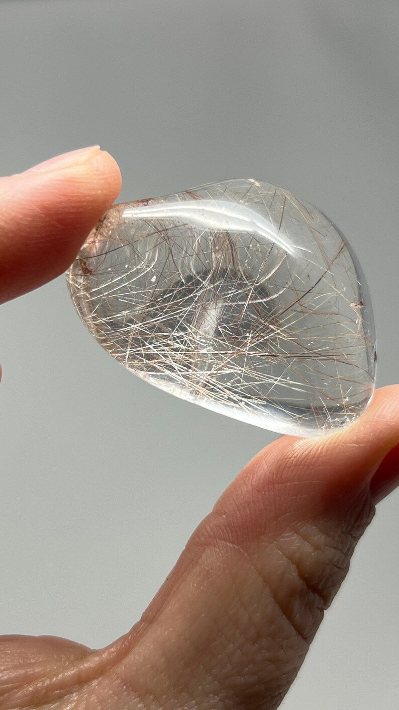 Prismatic Rutile in Quartz, 31g Brazil