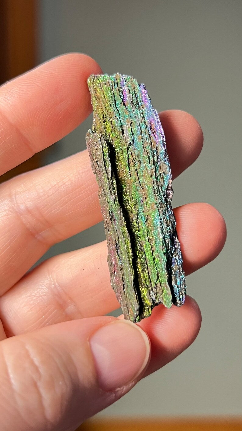 Iridescent Natural Hematite 47ct Andrade Mine, Brazil Rainbow Minerals