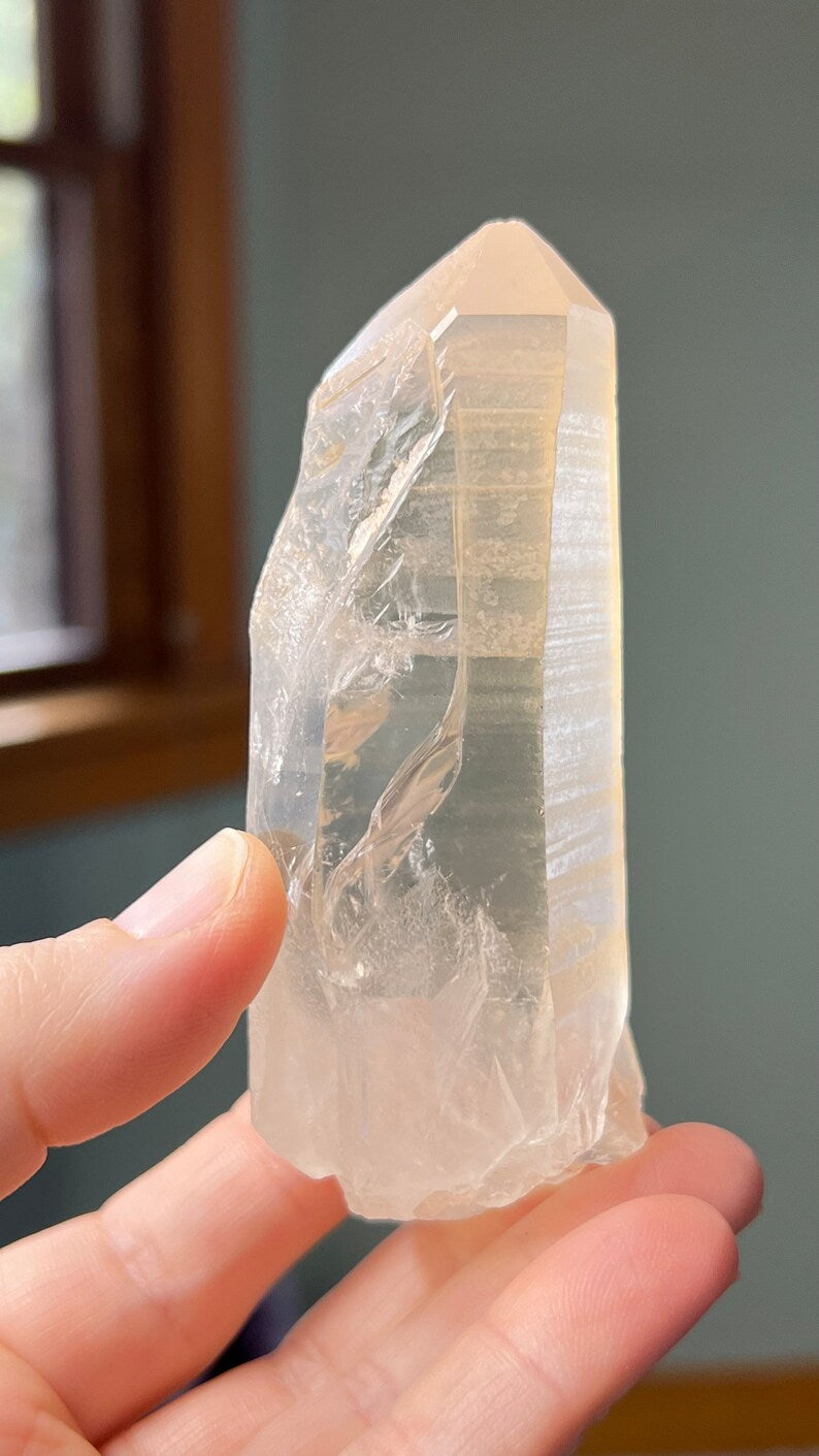 Golden Healer Lemurian Recordkeeper Quartz 154g, Brazil