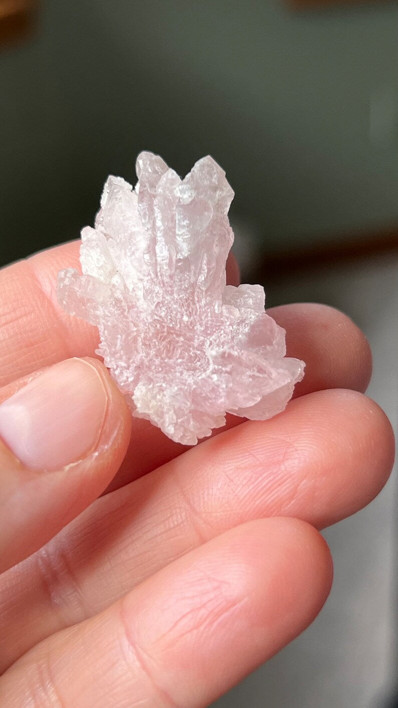 Crystalized Rose Quartz, 10g Brazil