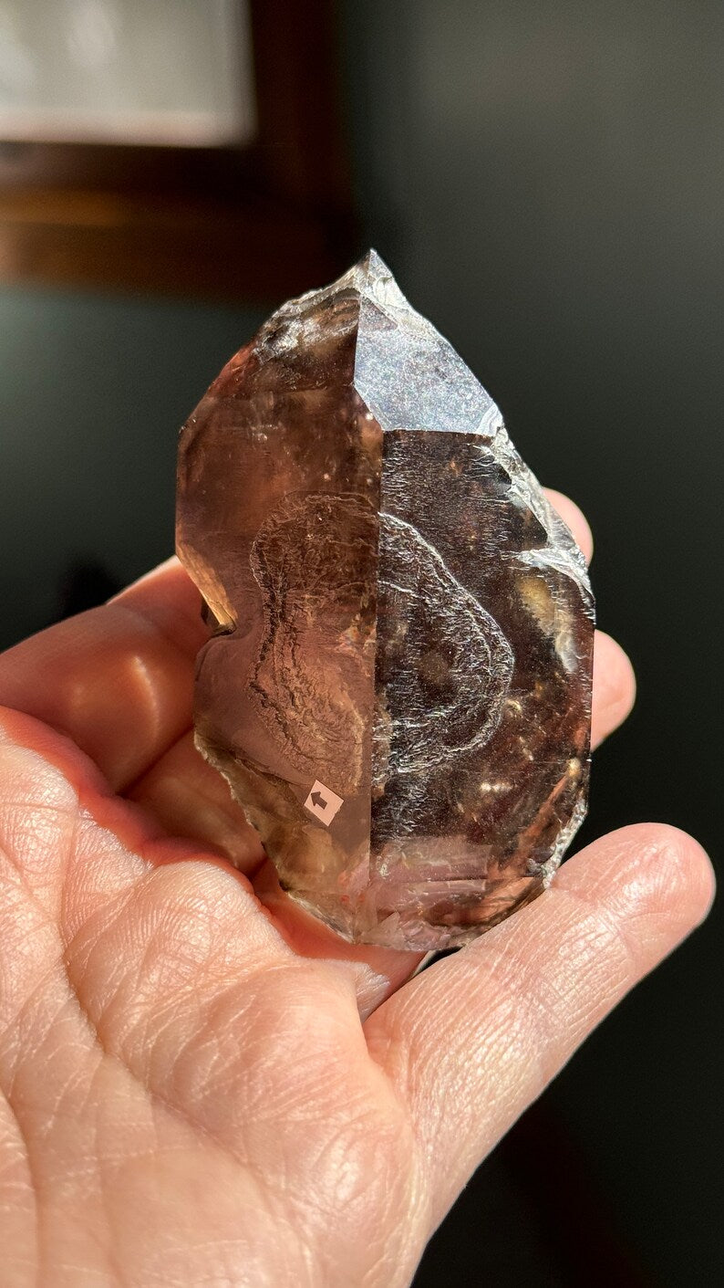 Smoky Elestial Enhydro Quartz, 113g Brazil