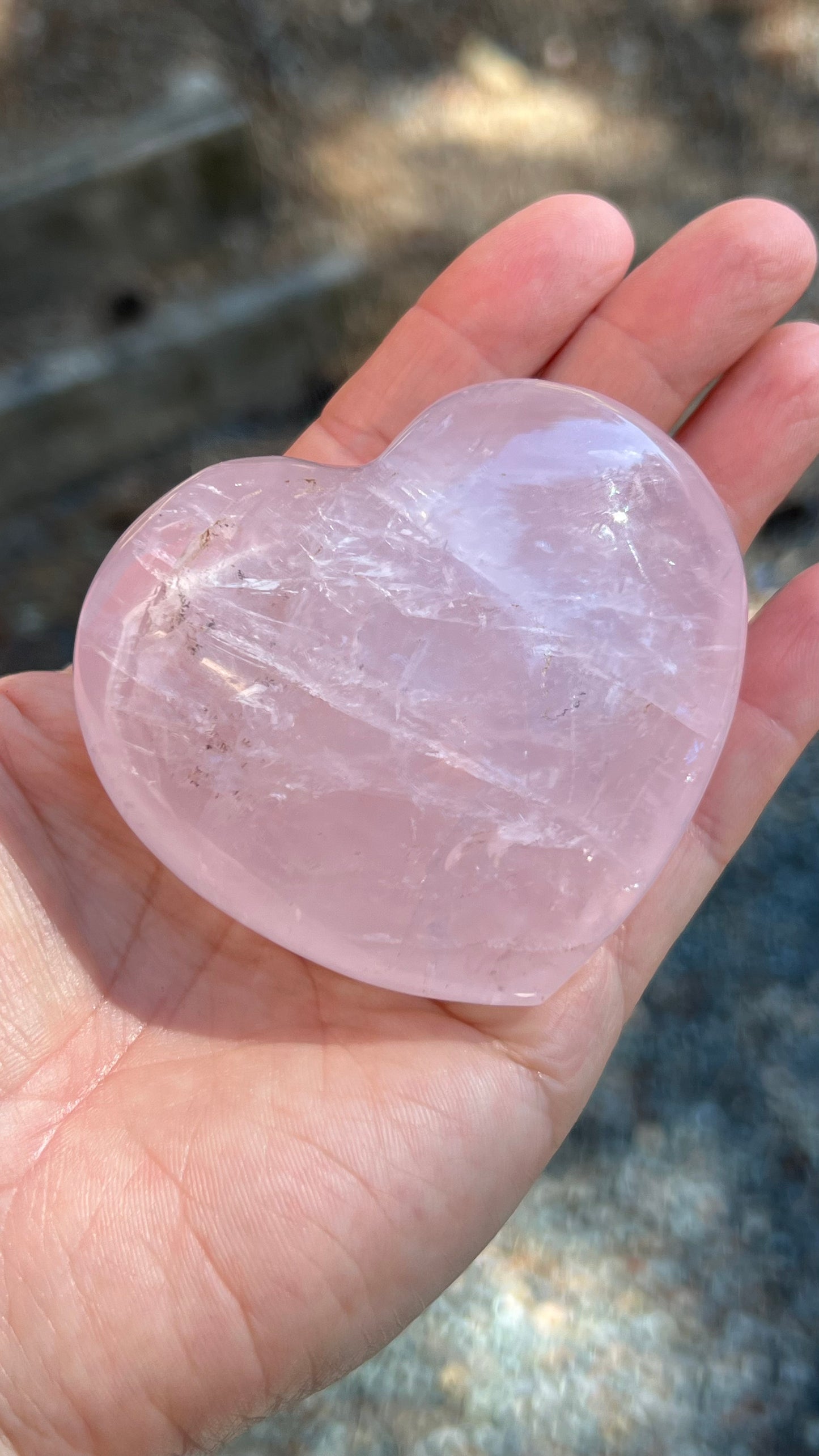 Rose Quartz Crystal Heart