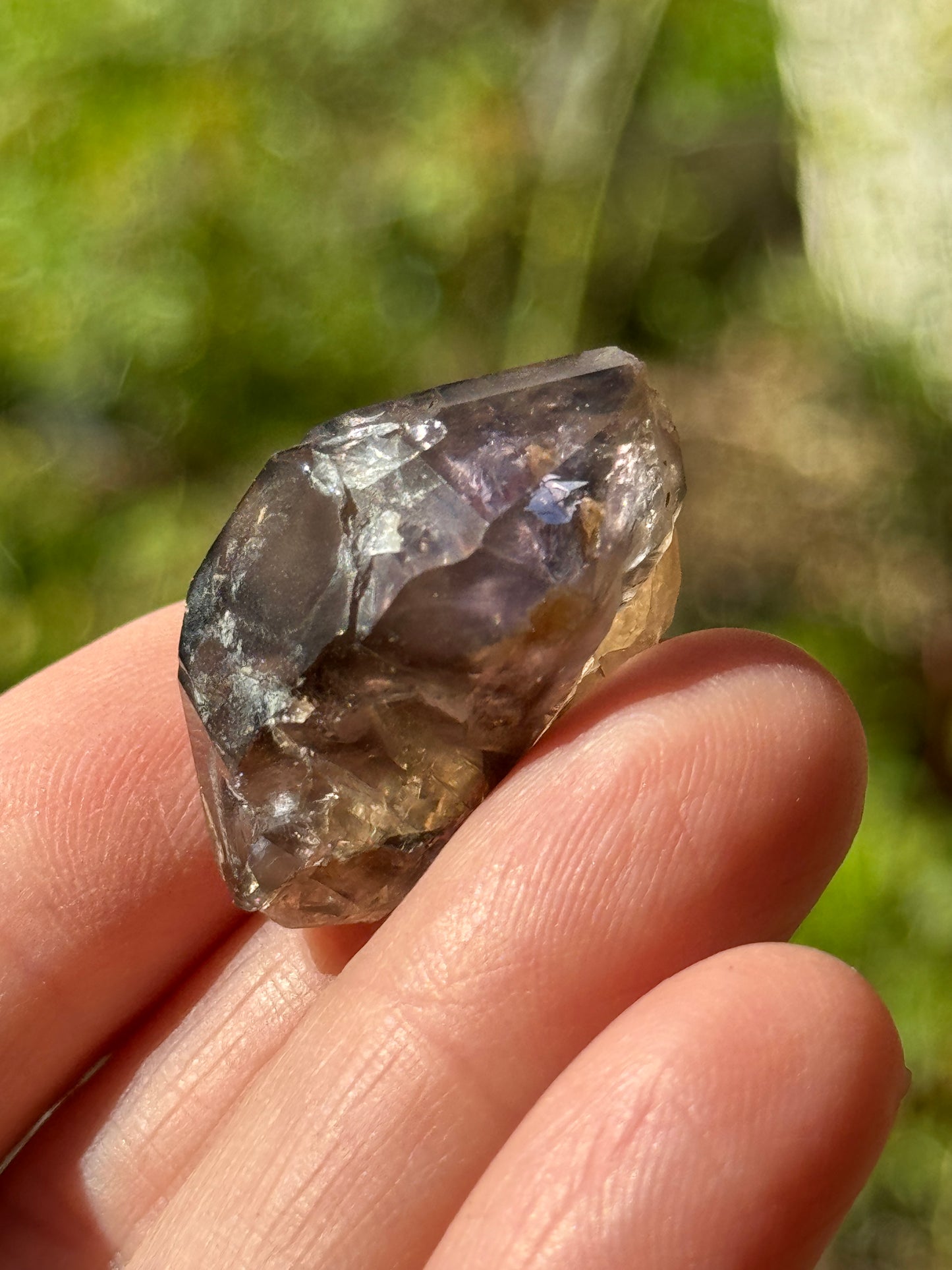 Smoky Elestial 'Herkimer' Quartz with Amethyst, 14g Brazil