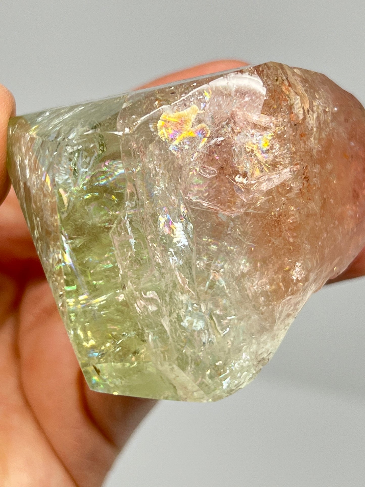 Bi-color Beryl Morganite & Aquamarine Crystal