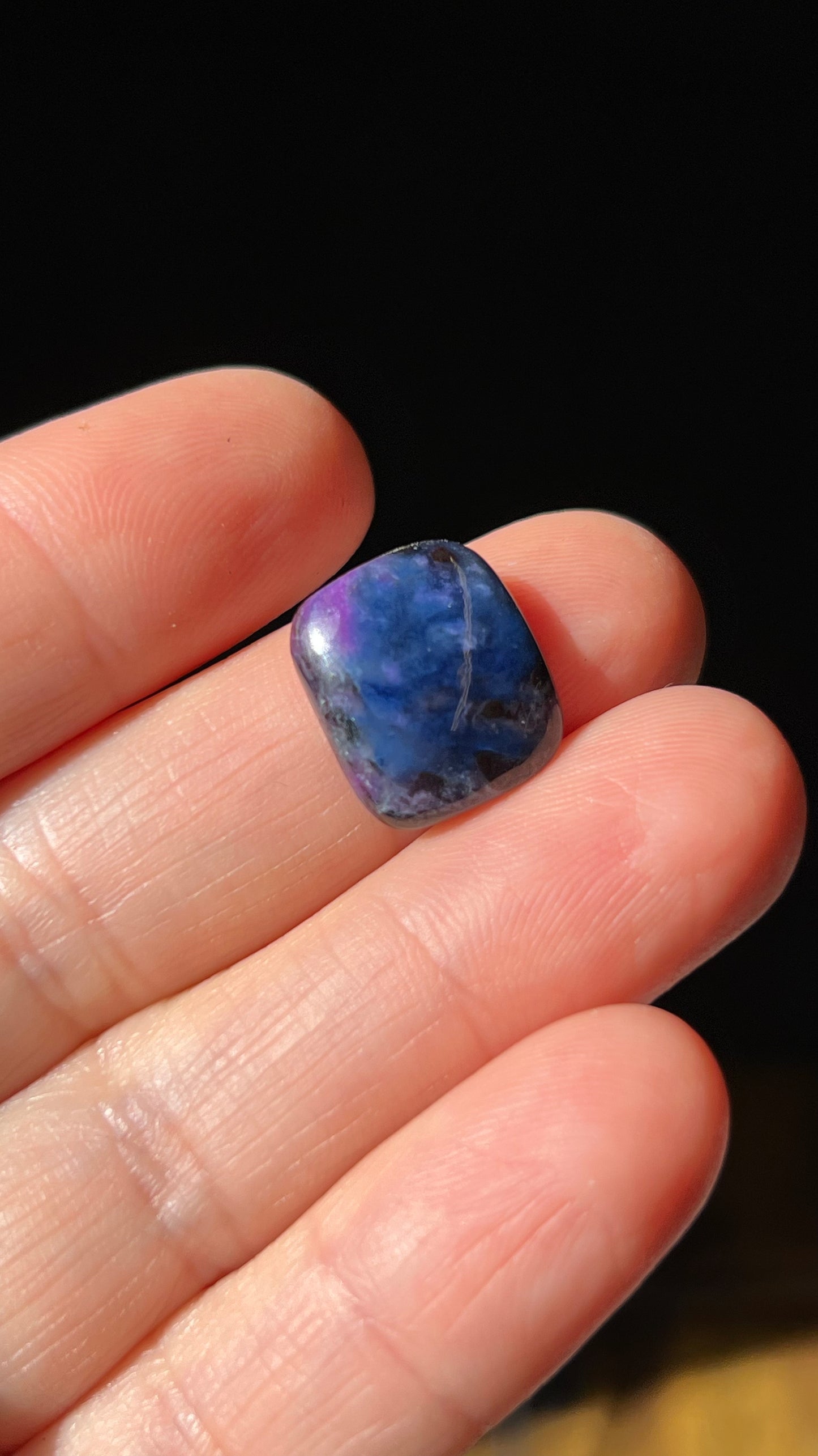 Sugilite, Richerite 7.8ct Cabochon, Wessels Mine, South Africa