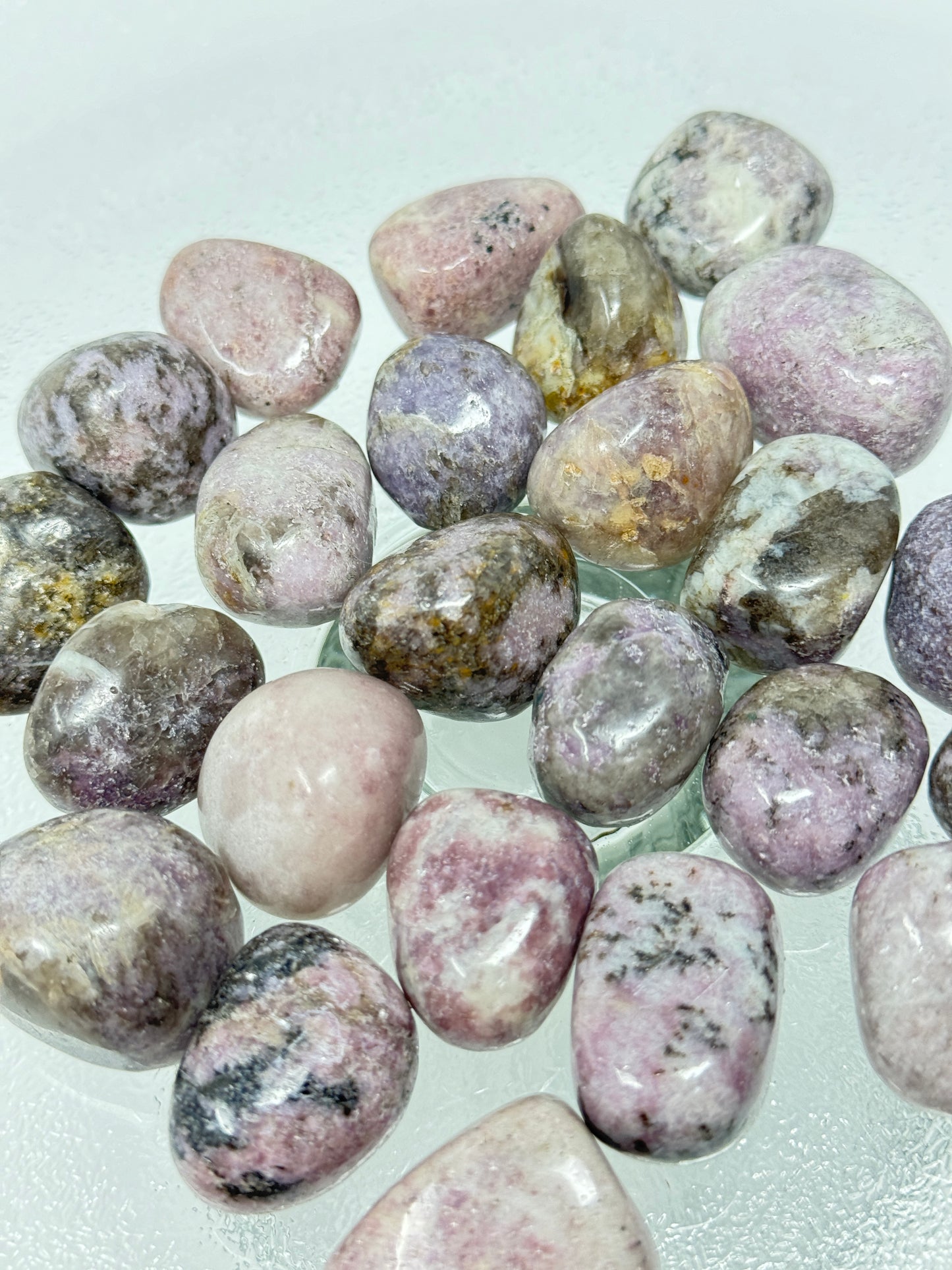 One Lilac Lepidolite Tumbled Stone