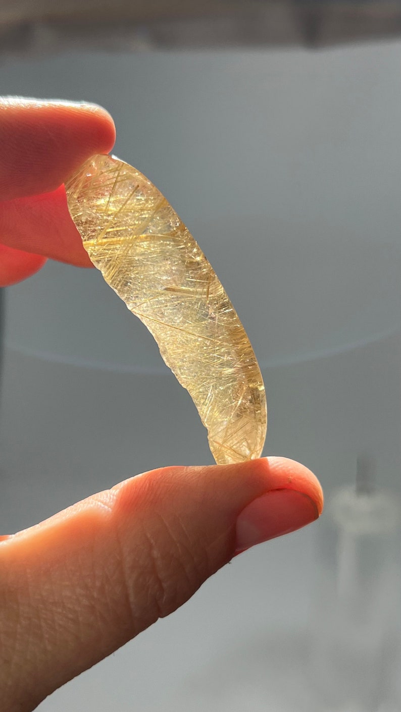 Gold Rutile in Quartz, 27g Brazil