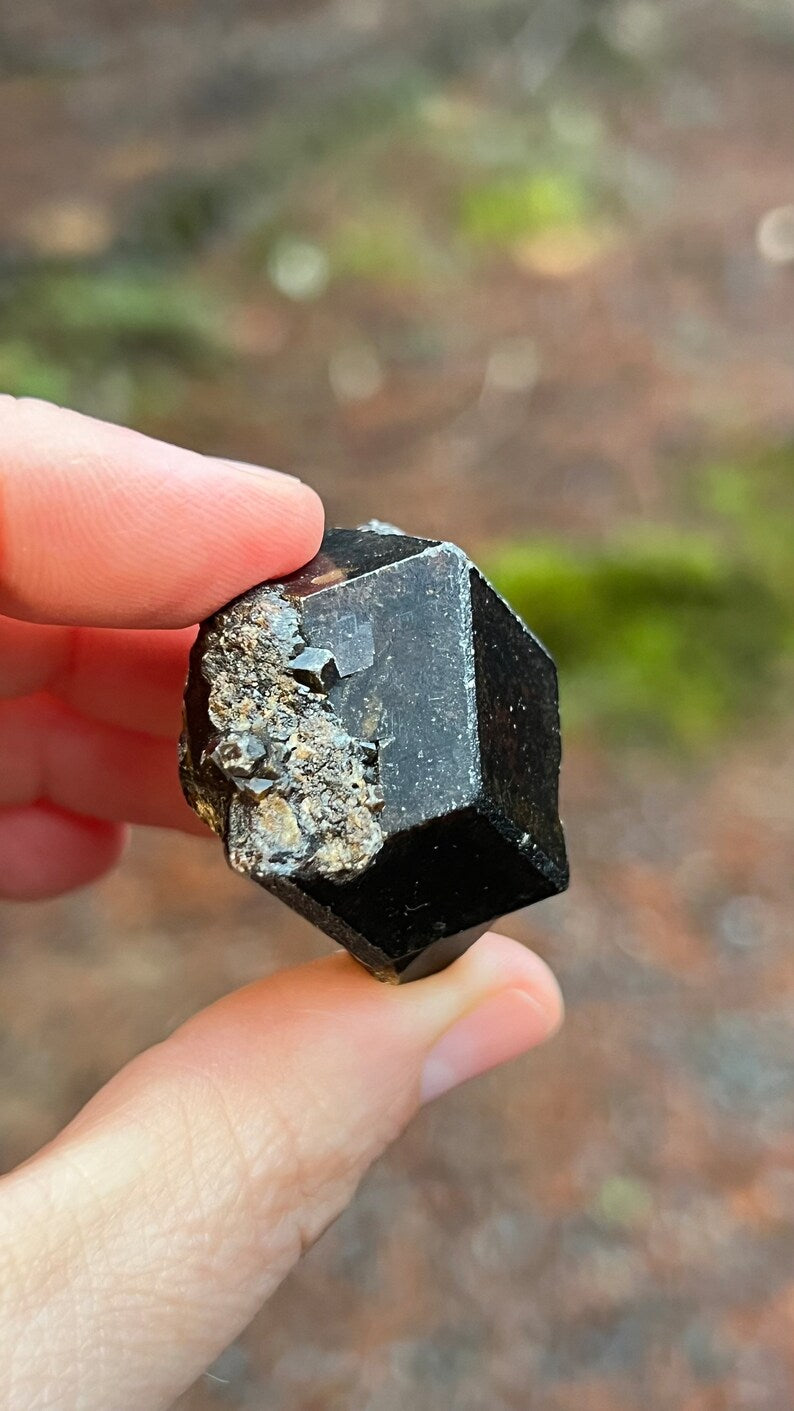 Andradite Garnet var. Melanite, Black Garnet, 49g Mali