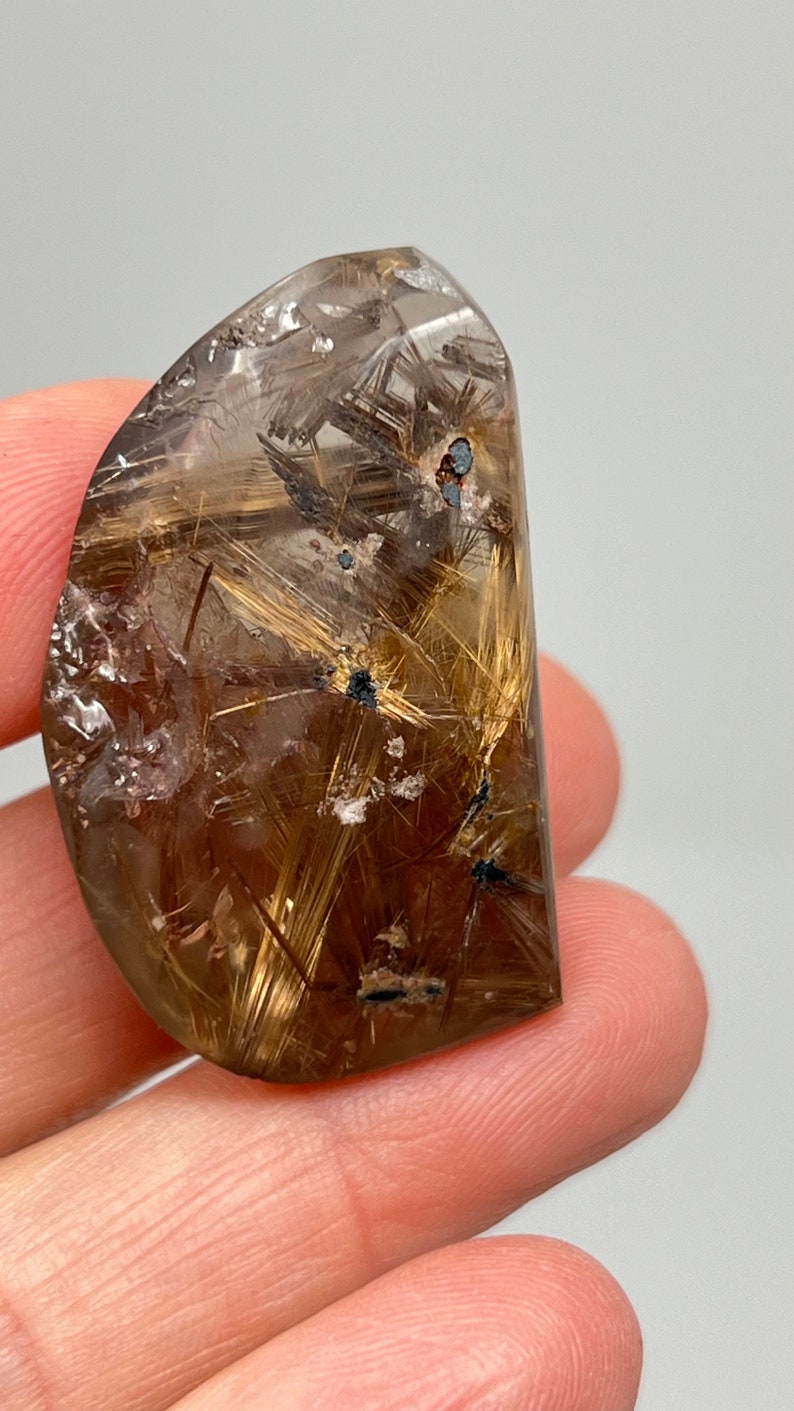 Prismatic Rutile in Quartz, 24g Brazil