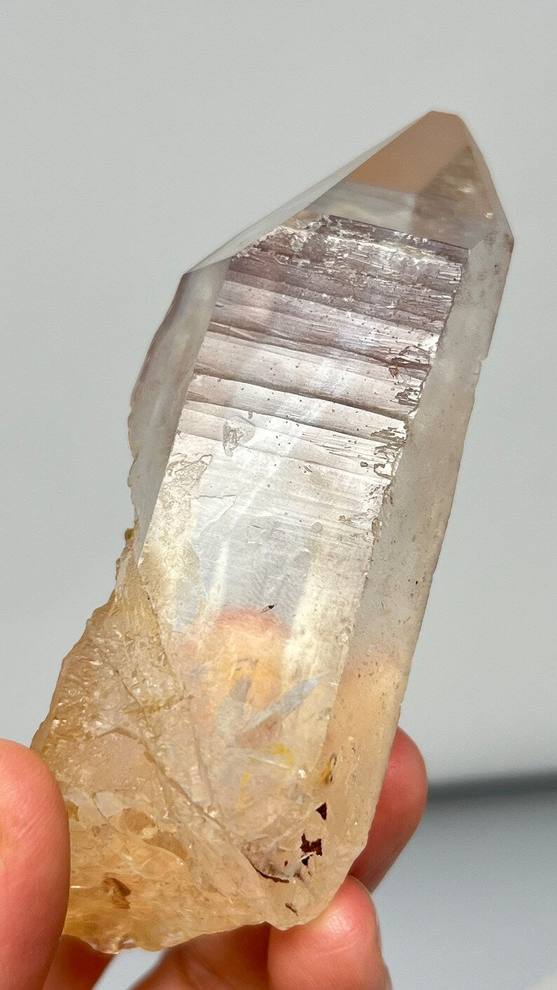 Pink Lemurian Golden Healer Quartz, Brazil