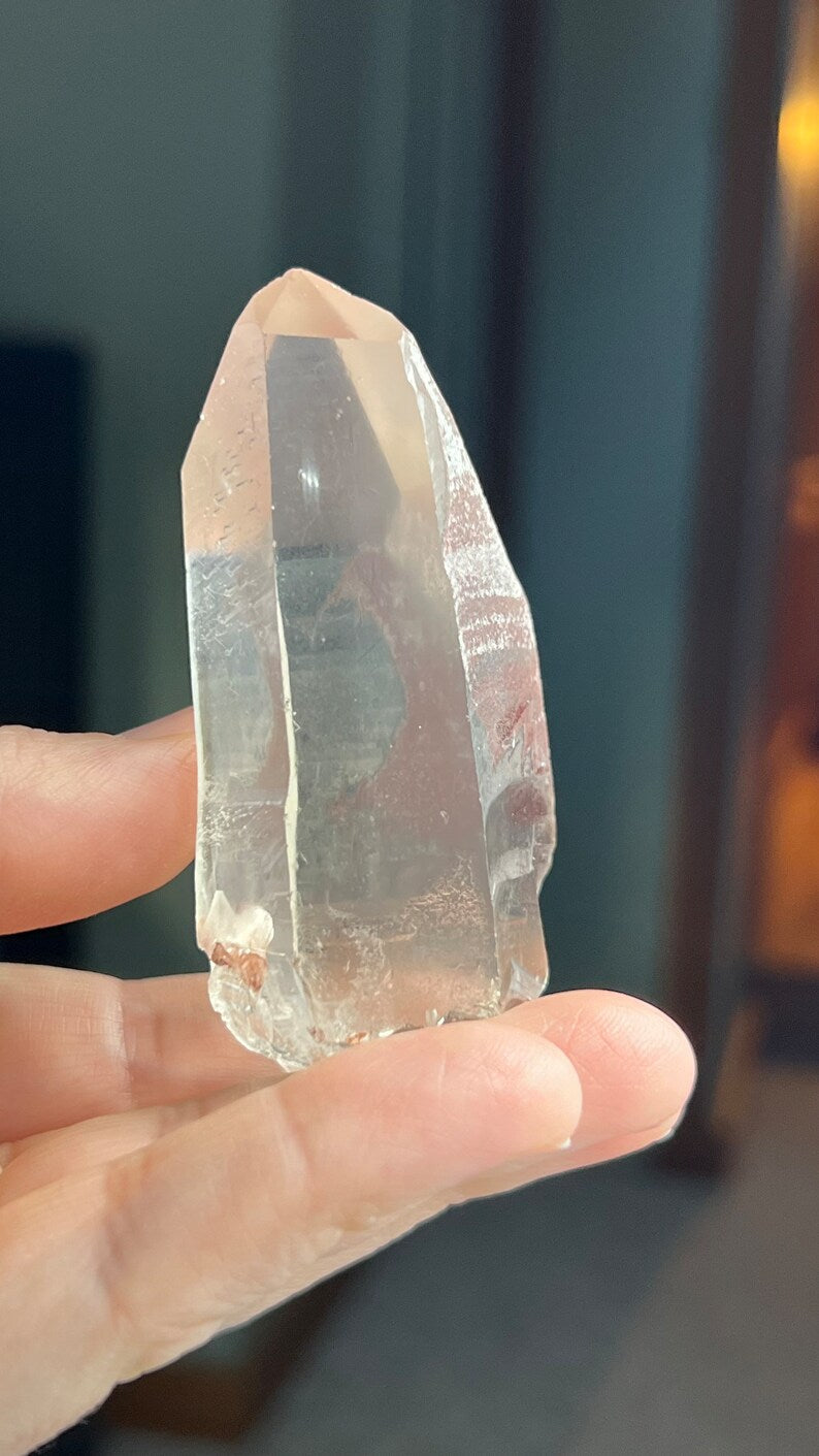Prismatic Pink Lemurian Time-Link Quartz, Brazil