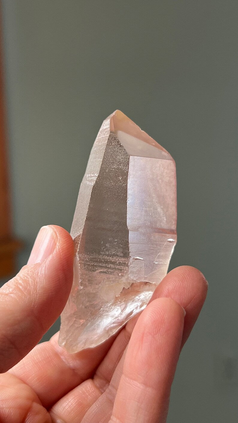Prismatic Pink Lemurian Quartz, 75g Brazil