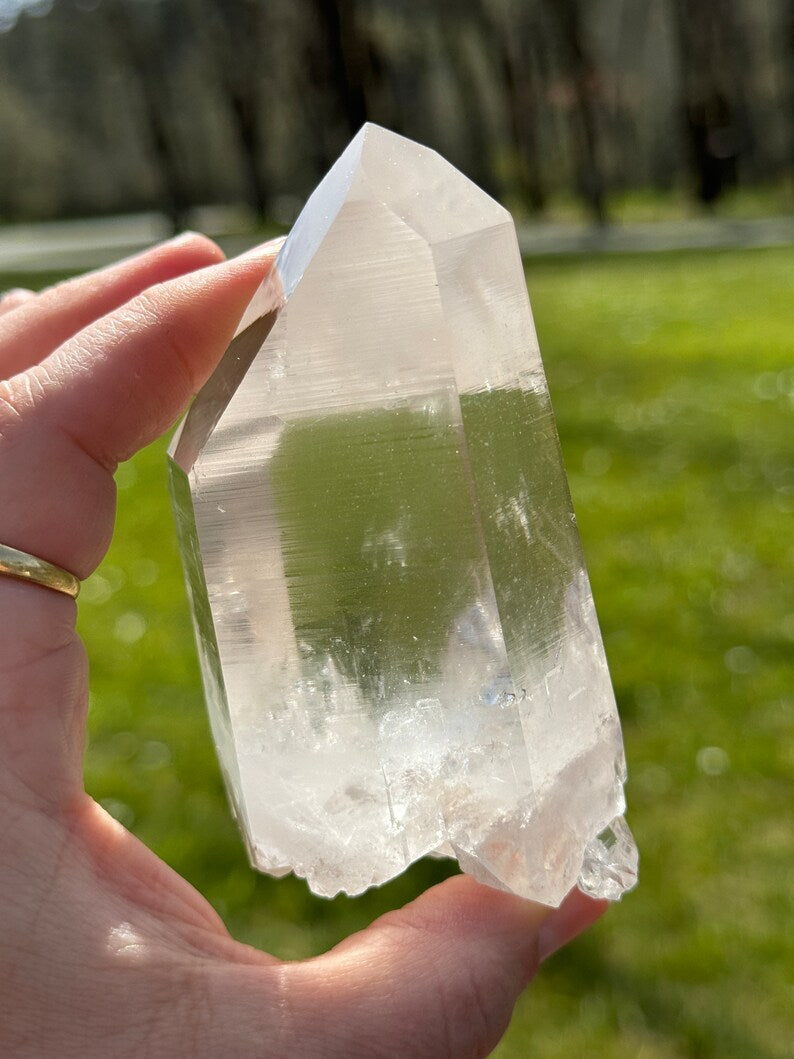 Diamond Window Lemurian Quartz, 318g Arkansas, USA