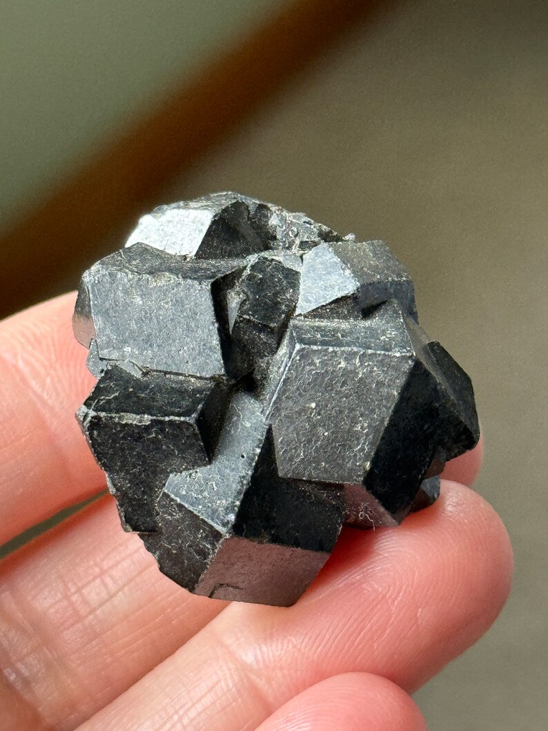 Andradite Garnet var. Melanite, Black Garnet, 32g Mali