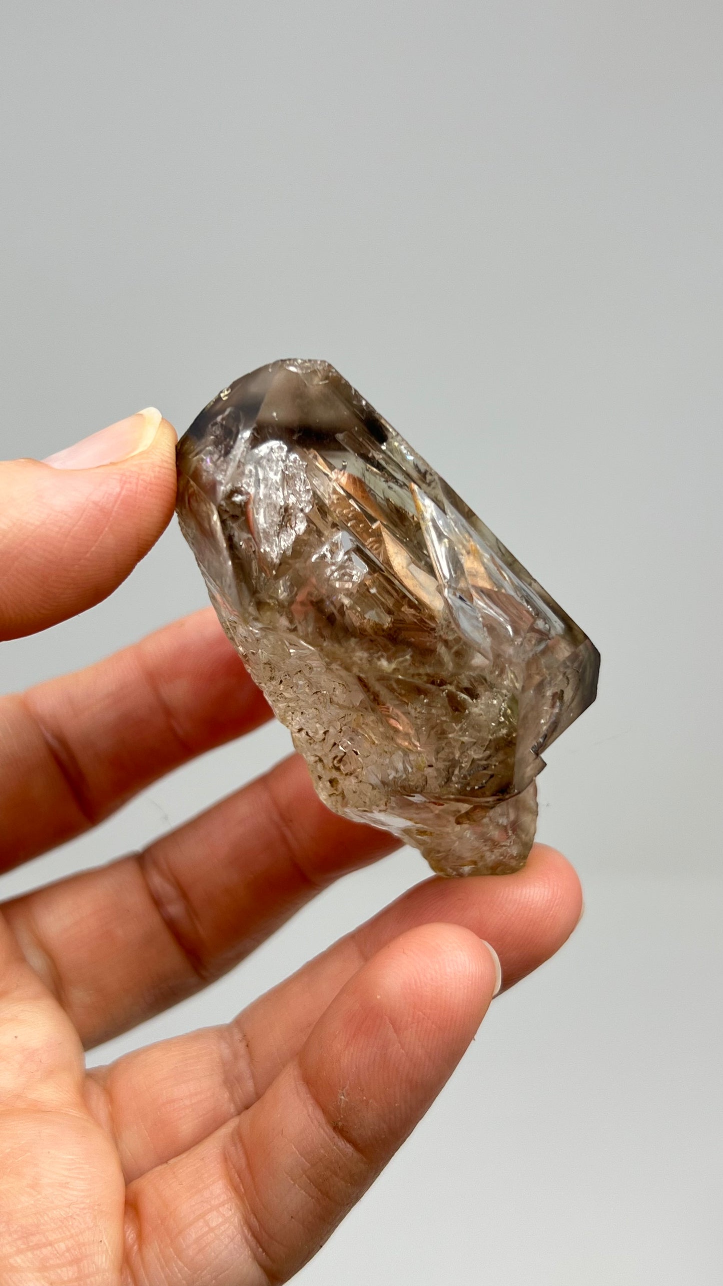 Elestial Smoky Quartz, Manifestation Crystal, Shamanic Dreamstone