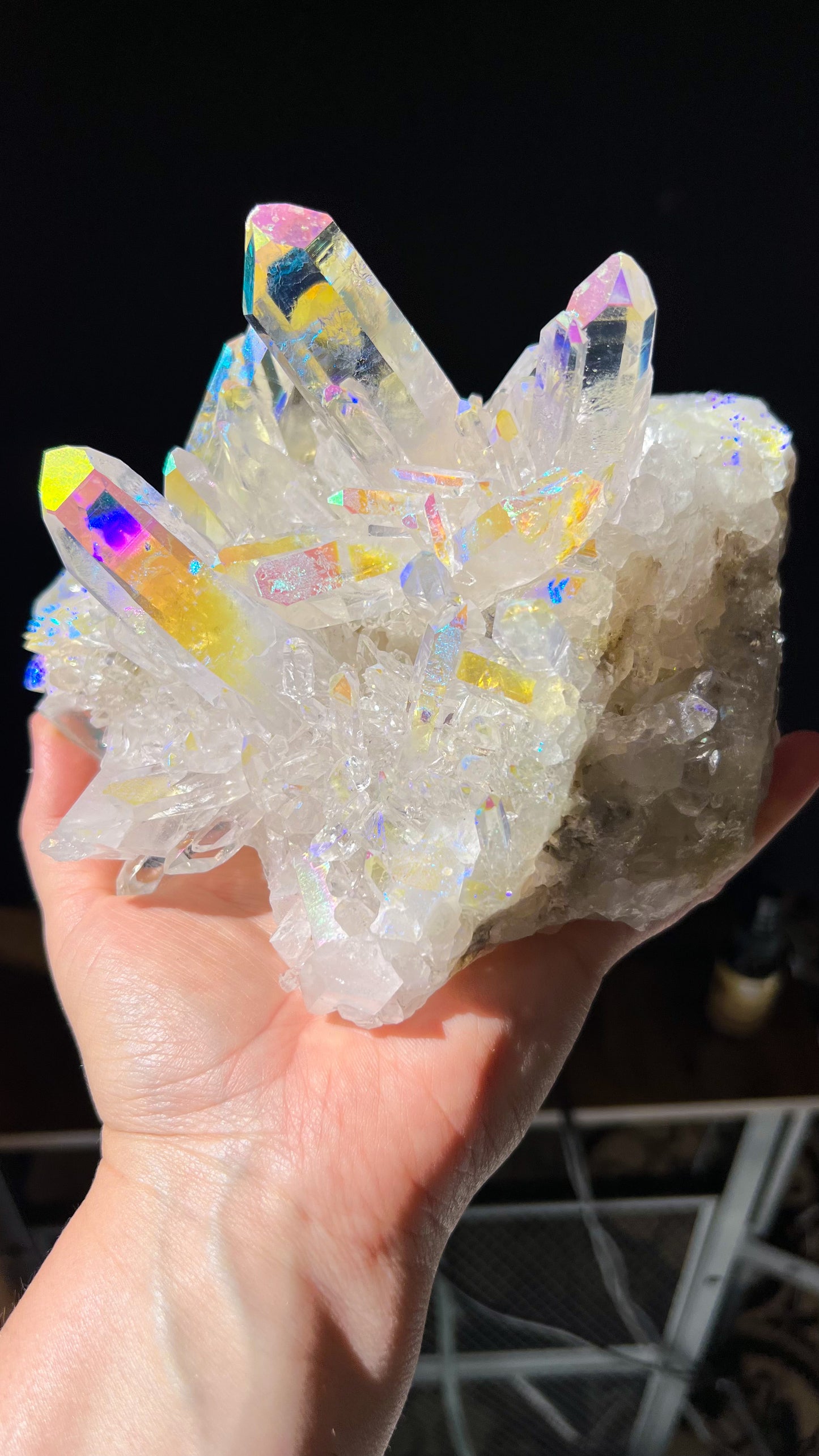 Angel Aura Quartz Cluster