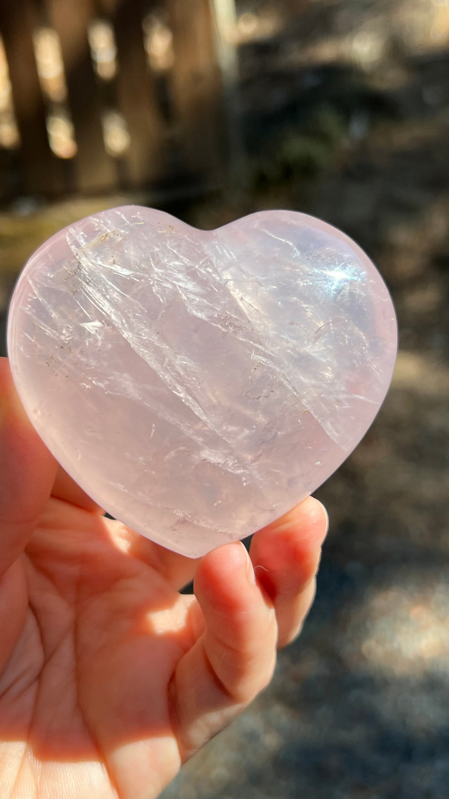 Rose Quartz Crystal Heart