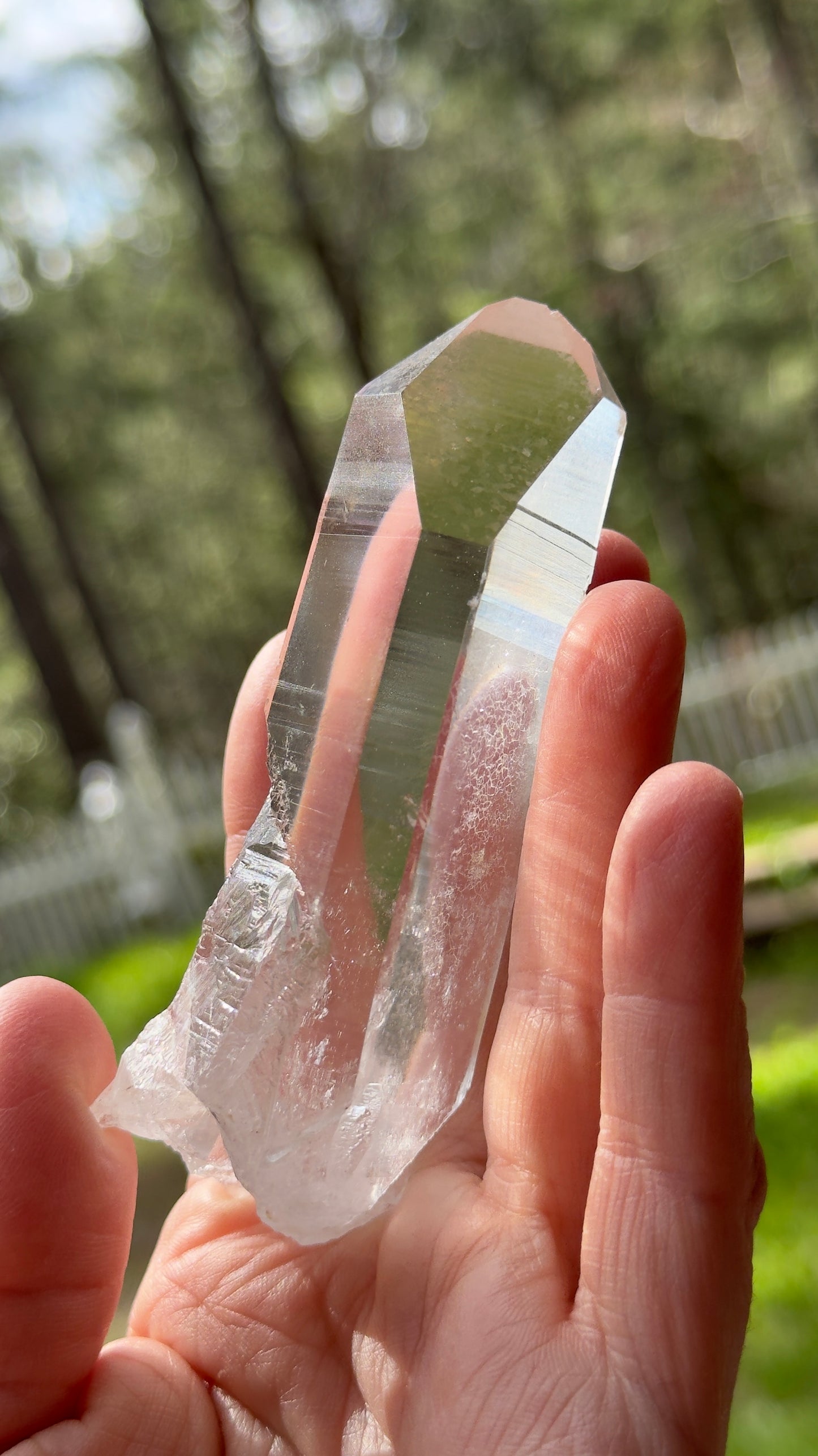 Clear Lemurian Recordkeeper Quartz, 137g Arkansas, USA