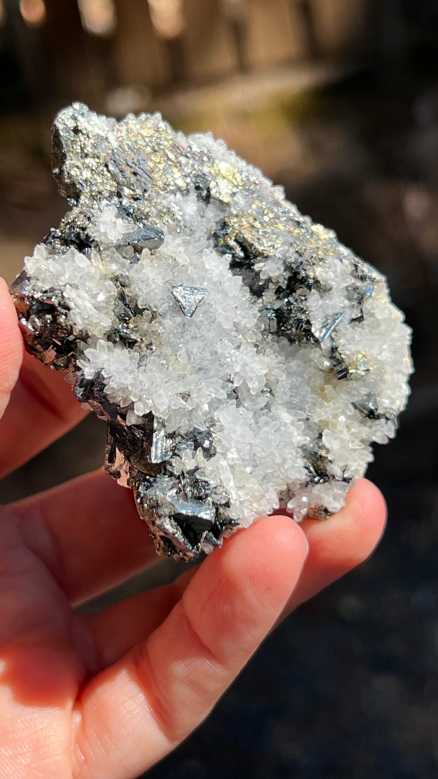 Tetrahedrite with Quartz and Pyrite, Huanzala Mine Peru