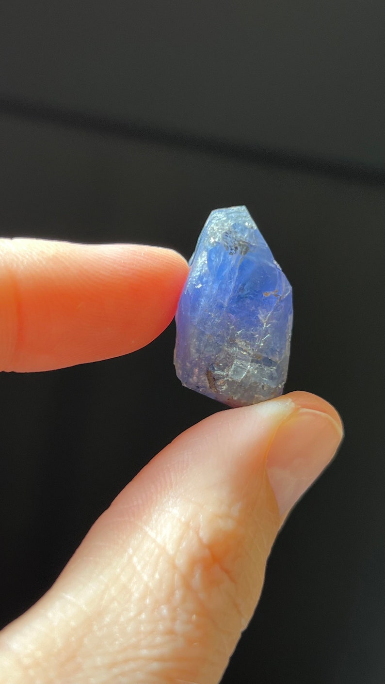 Blue-Violet Tanzanite Zoisite, Raw Crystal, 8.5g