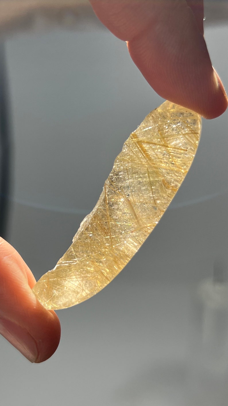 Gold Rutile in Quartz, 27g Brazil