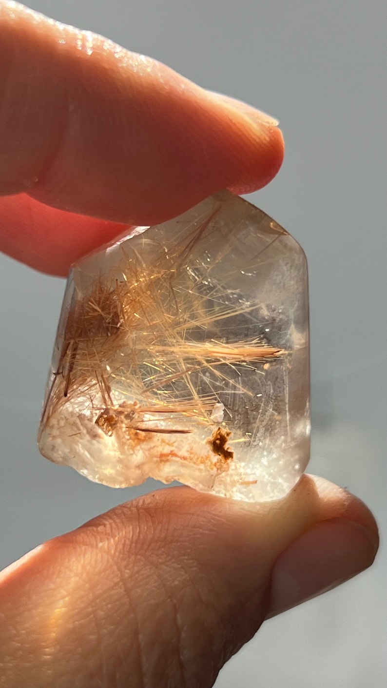 Gold Rutile in Quartz, 22g Brazil