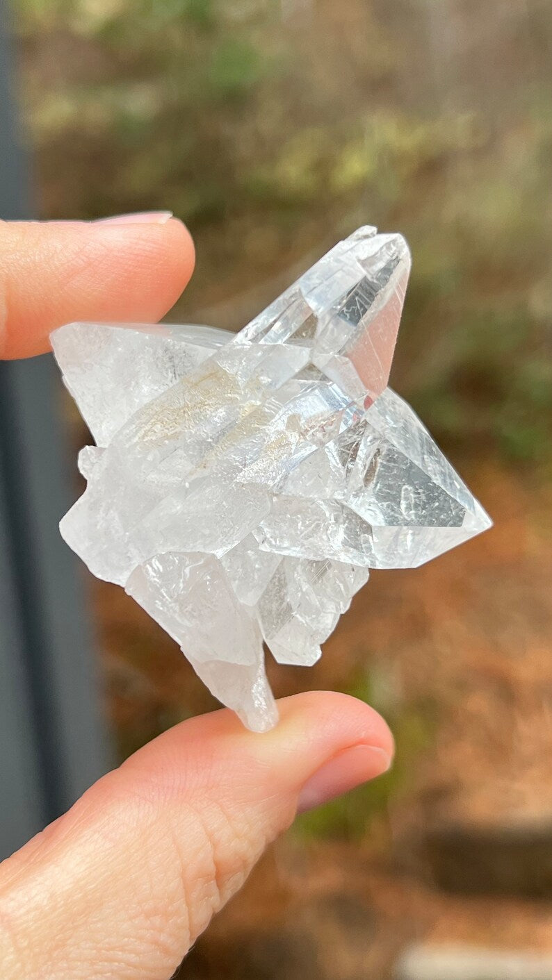 Cross Twin Lemurian Quartz, Arkansas, USA