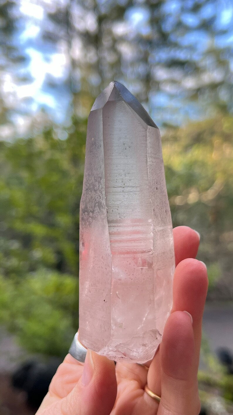 Pink Lemurian Recordkeeper Quartz