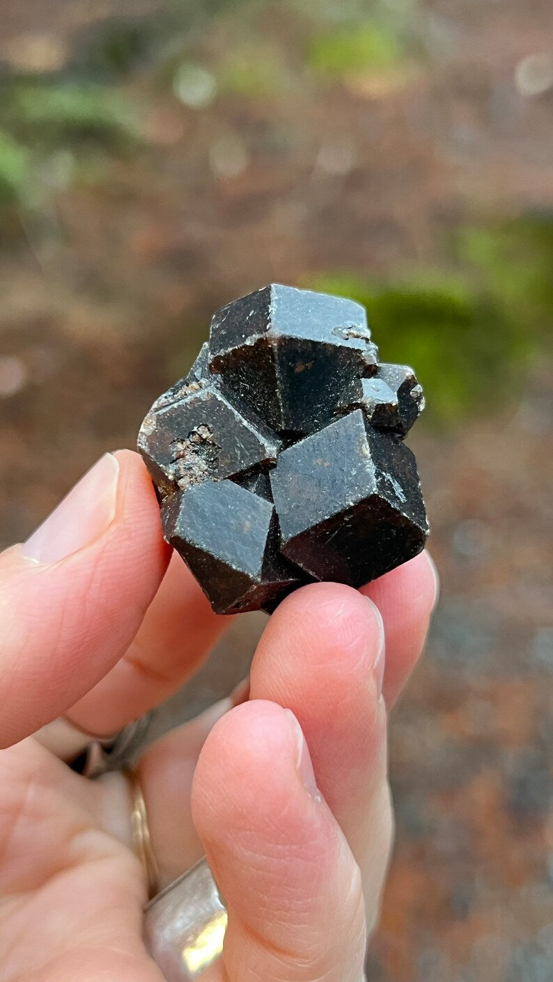 Andradite Garnet var. Melanite, Black Garnet, 31g Mali