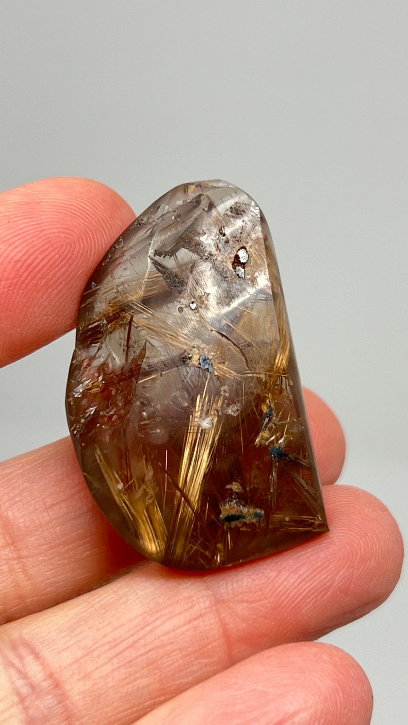 Prismatic Rutile in Quartz, 24g Brazil