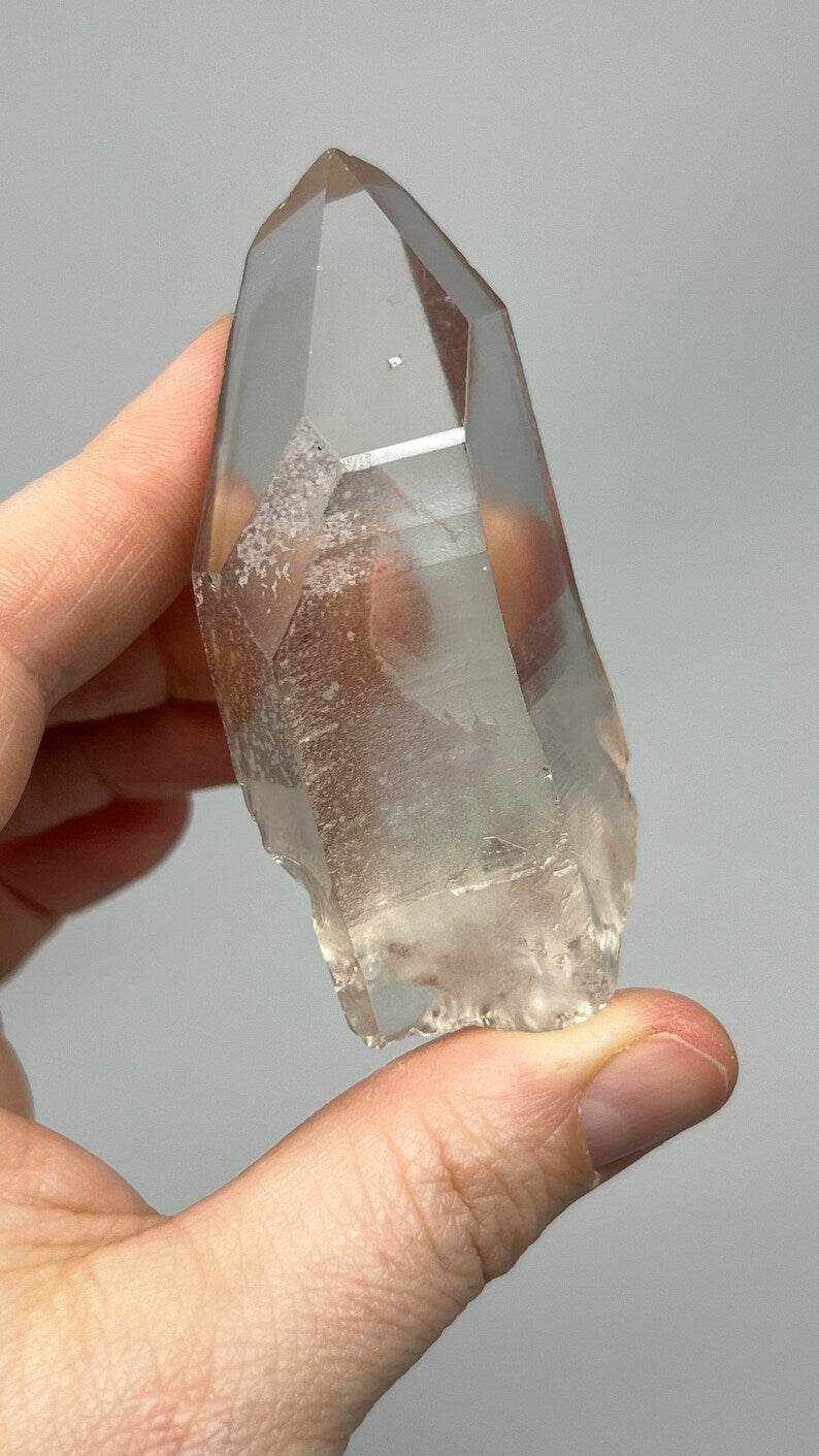 Prismatic Pink Lemurian Time-Link Quartz, Brazil