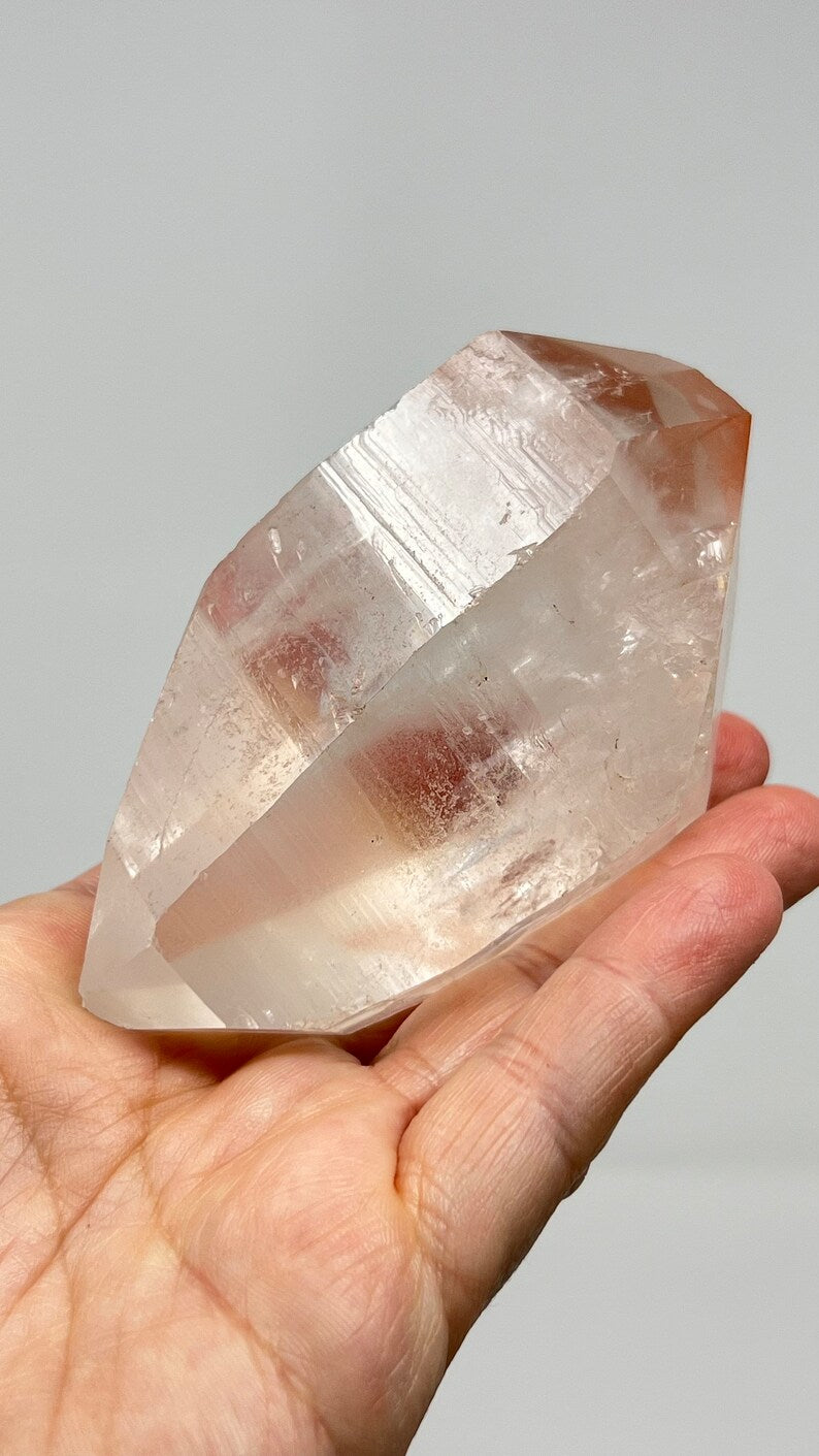 Prismatic Pink Lemurian DT Quartz
