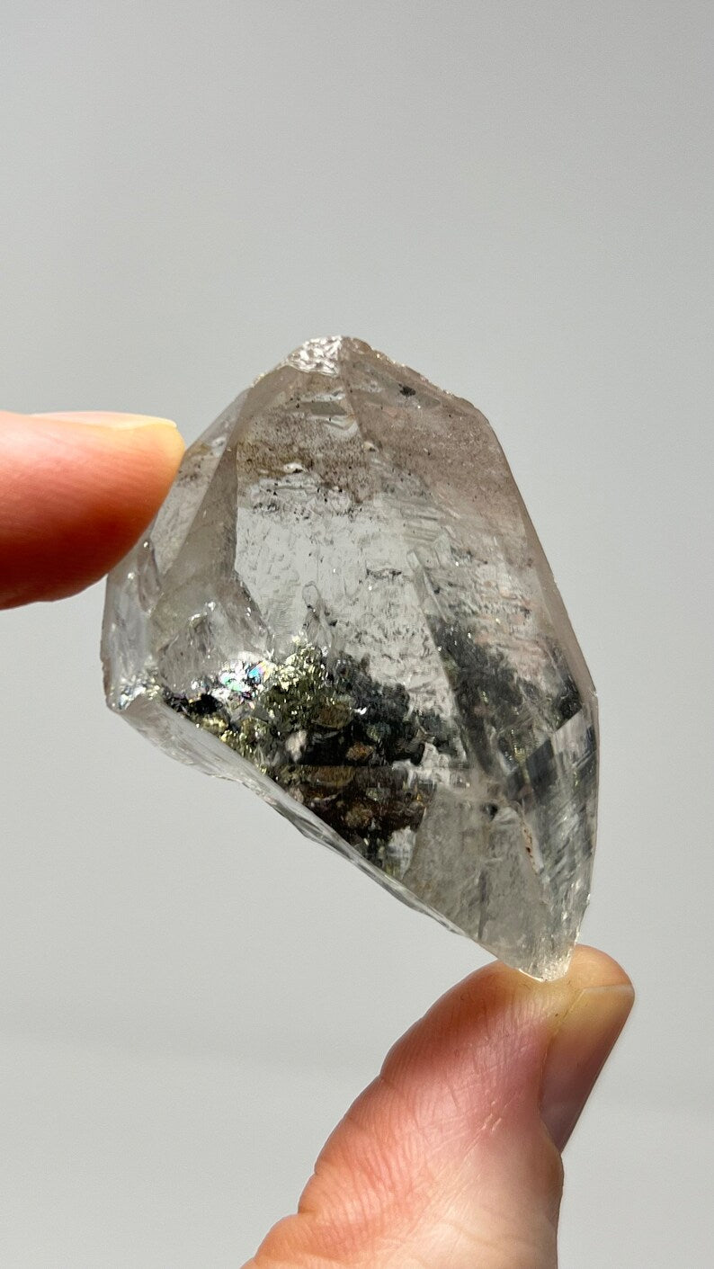 Quartz with Pyrite, Yaogangxian Mine