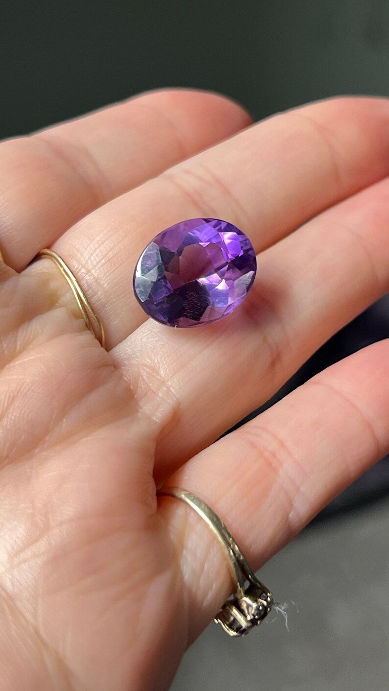 Pink Amethyst Gemstone, 13.5 ct, Four Peaks, Arizona, USA