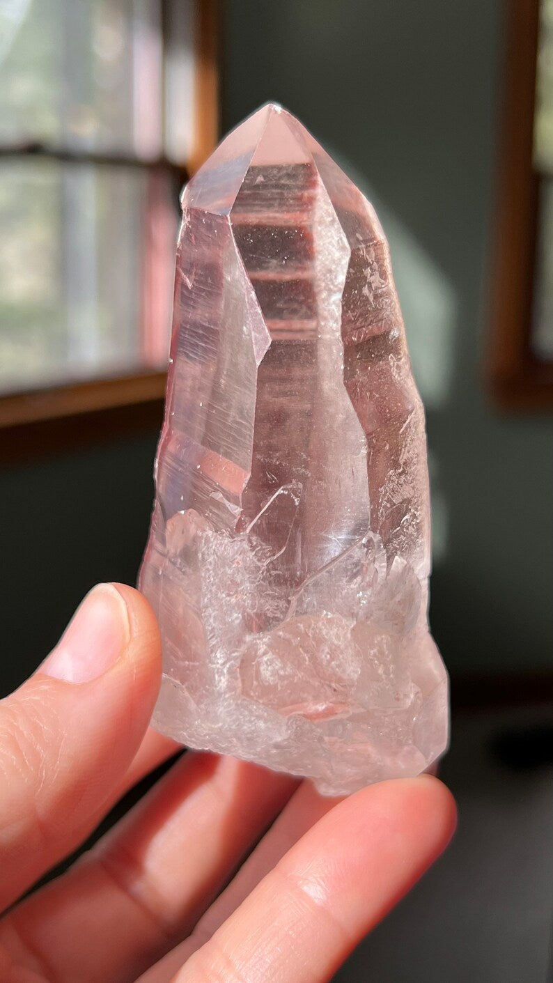 Prismatic Pink Lemurian Time-link Quartz