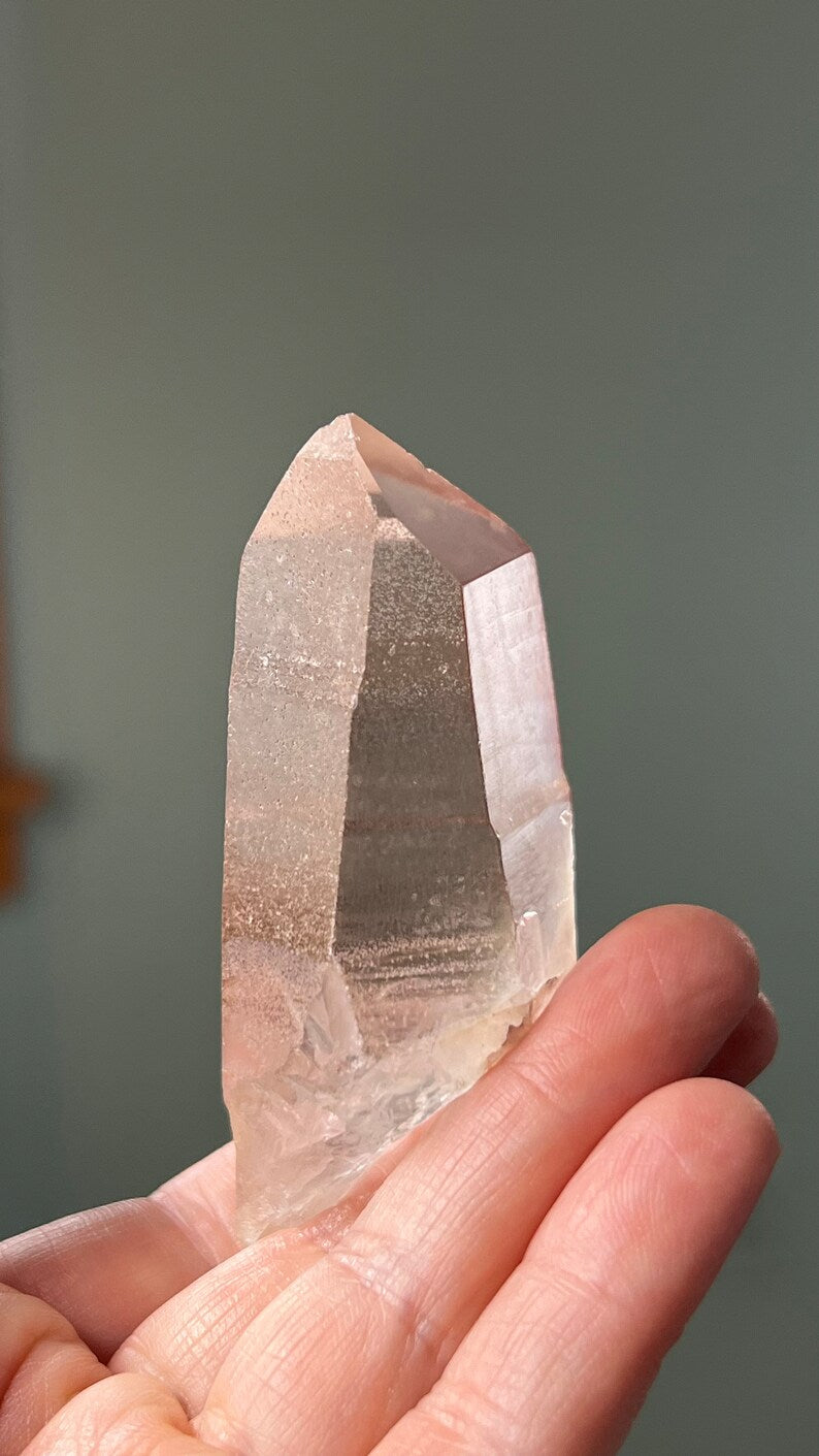 Prismatic Pink Lemurian Quartz, 75g Brazil