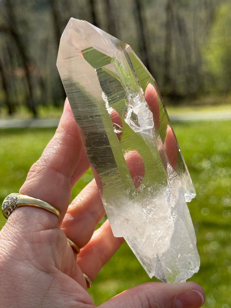 Optical 737 Lemurian Quartz, 322g Arkansas USA