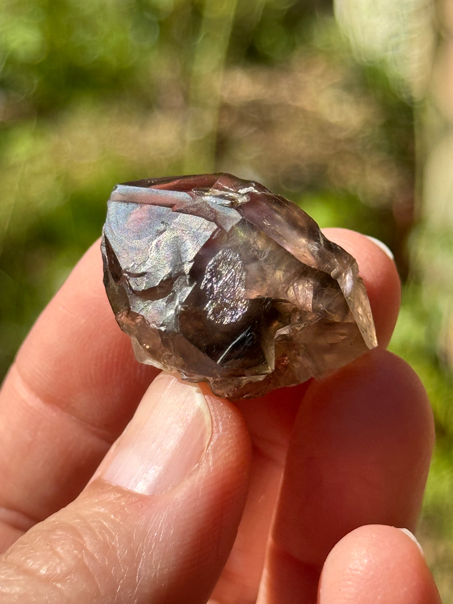 Smoky Elestial 'Herkimer' Quartz with Amethyst, 14g Brazil