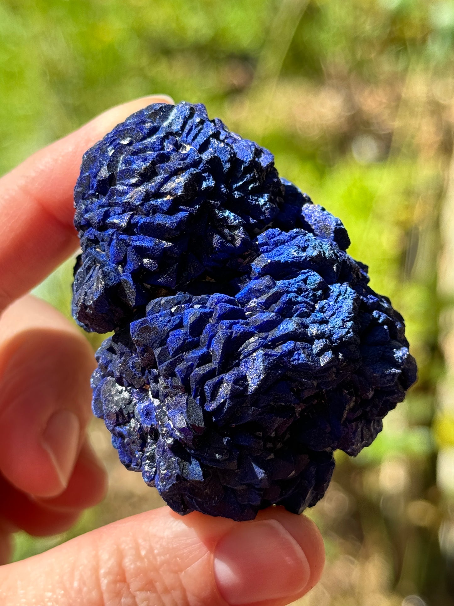 Azurite Rosette 153g, Morenci Mine, Arizona USA