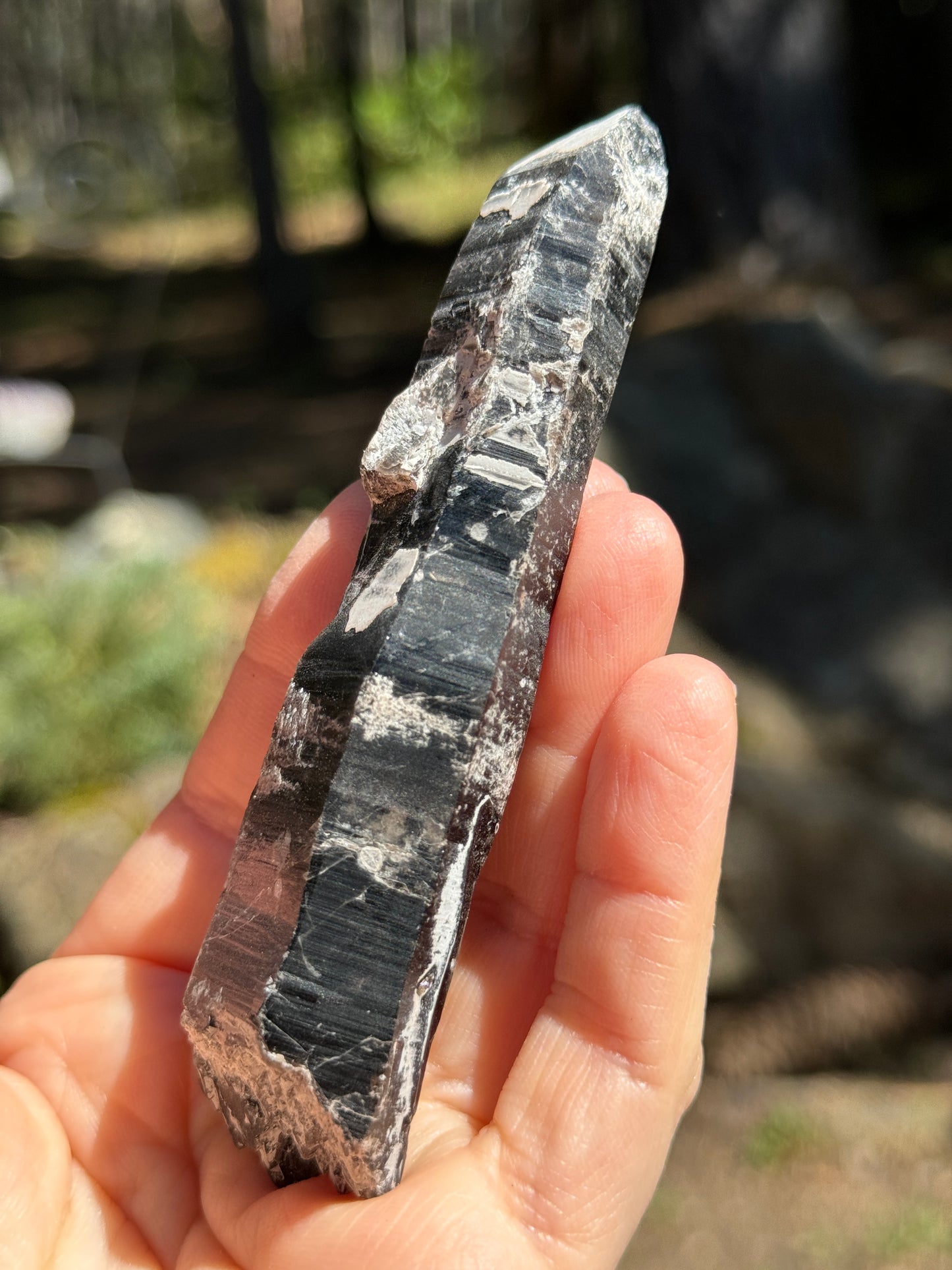 DT Morion Smoky Quartz Lemurian, 82g Mongolia