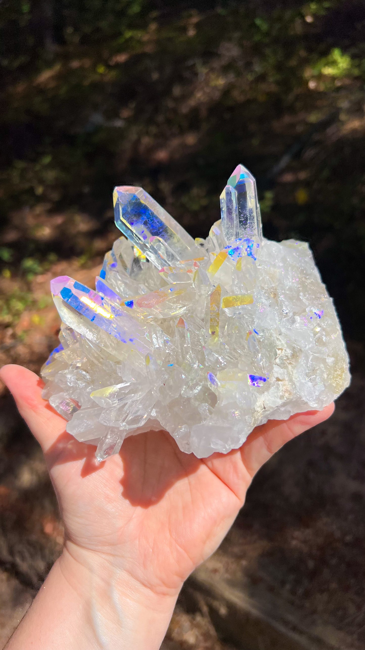 Angel Aura Quartz Cluster