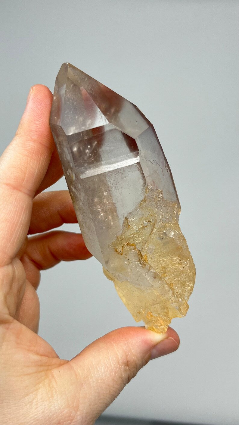 Pink Lemurian Golden Healer Quartz, Brazil