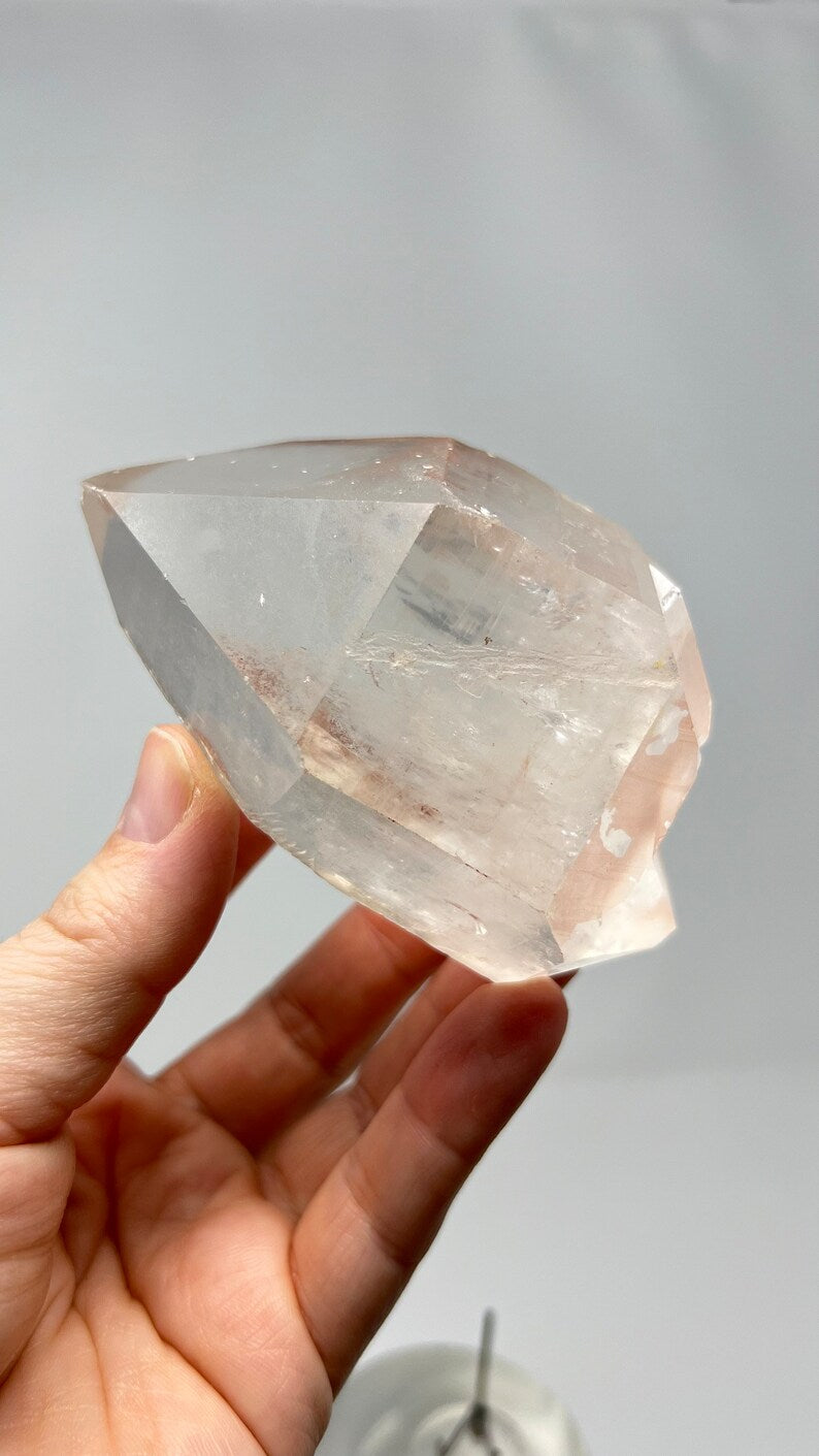 Prismatic Pink Lemurian DT Quartz