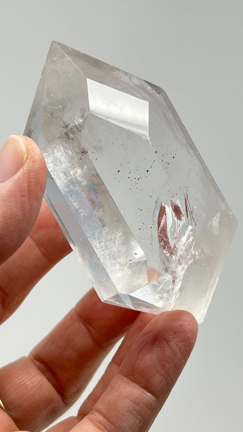 Diamond Window Clear Quartz DT Wand, Brazil