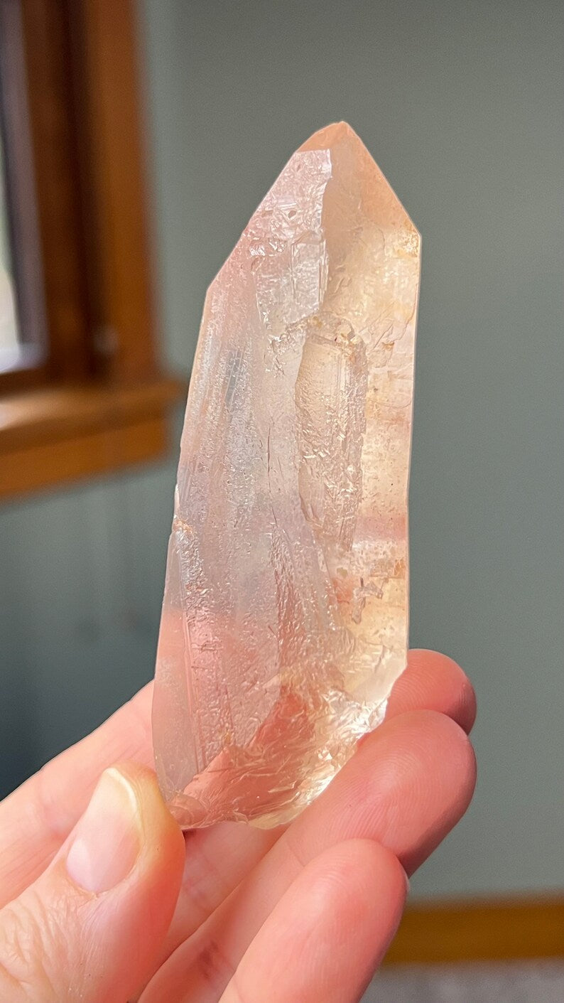 Pink Lemurian Golden Healer Quartz, Brazil