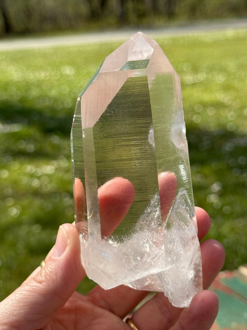 Optical 737 Lemurian Quartz, 322g Arkansas USA